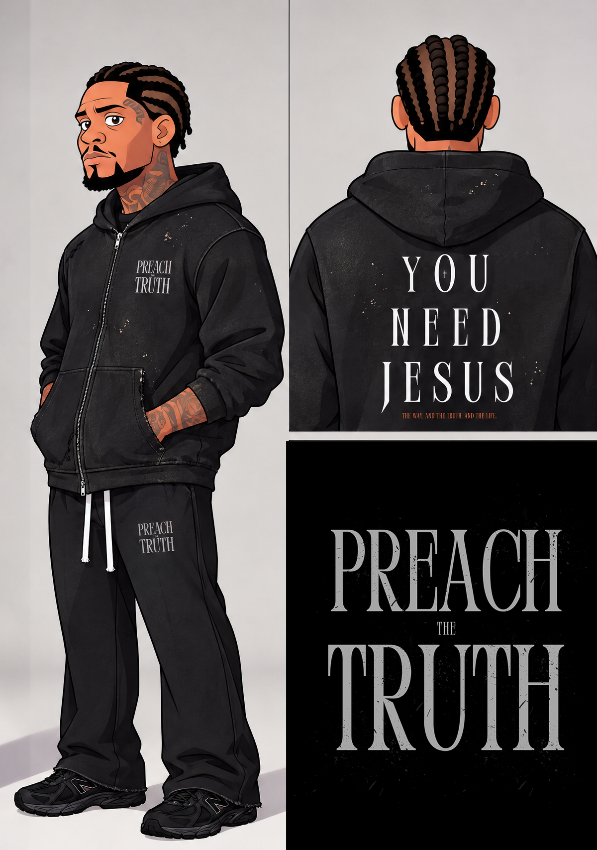 YOU NEED JESUS - HOODIE